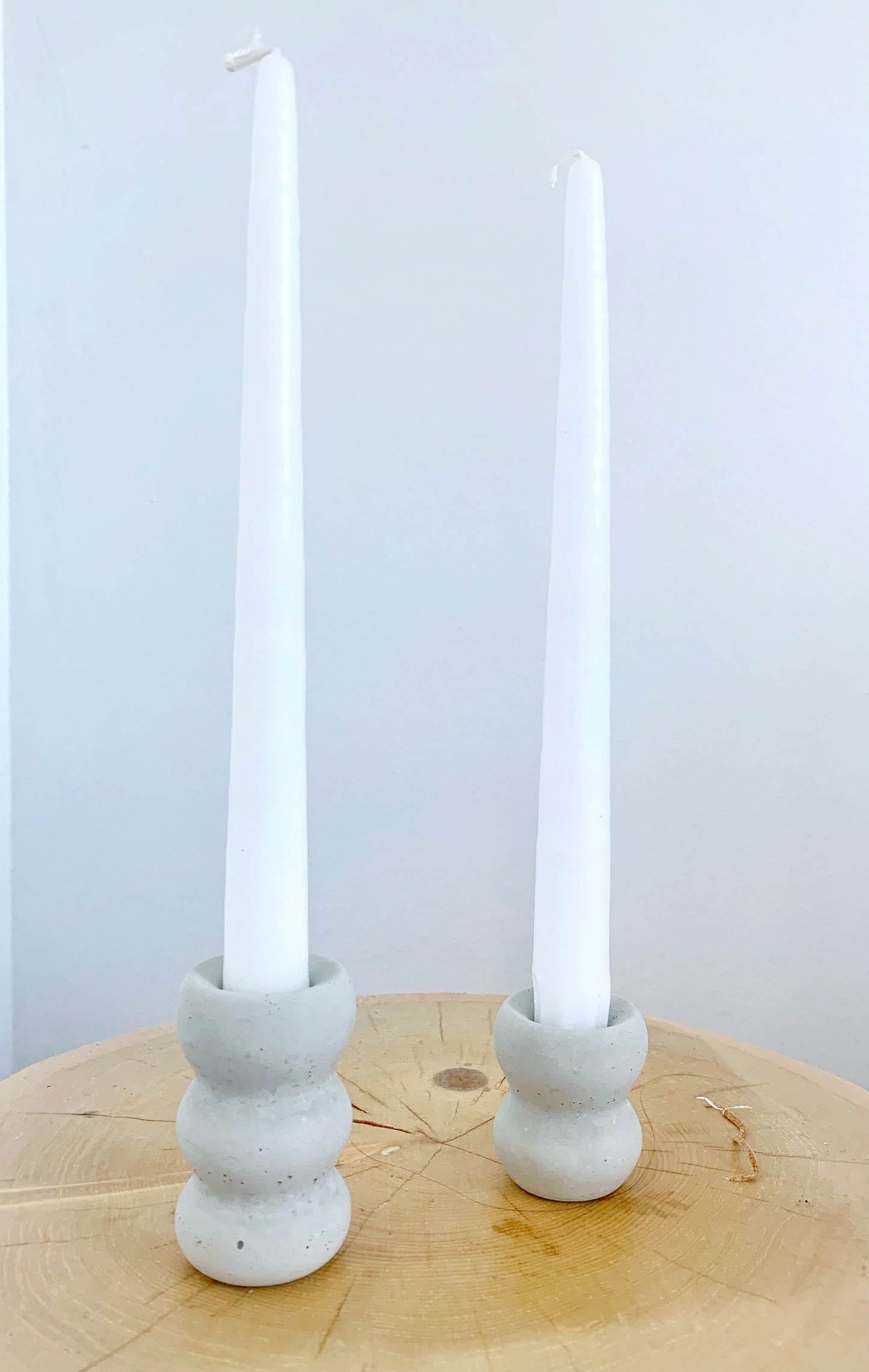 Wavy Candle Holders, set of two
